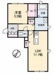 コンフォーザ A棟の間取図