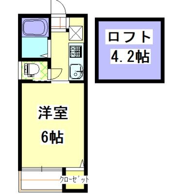 拡大写真:倉敷市玉島長尾 1階0102の間取り
