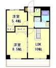 トムキャット103棟の間取図