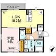 ファミール岡本Ⅲ-Dの間取図