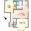 岡山市南区彦崎の間取図