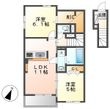 倉敷市東塚4丁目の間取図
