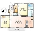 倉敷市福田町古新田の間取図