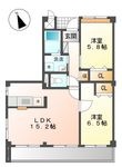 カーサ・タカバⅡの間取図