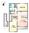 アシューレ五郎丸Aの間取図