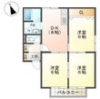 ハイツ花菱Ⅱの間取図