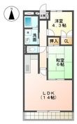 花戸マンションの間取図
