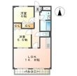 写真：フローリア江南 1階102の間取図