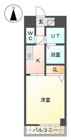 拡大写真：グランシャリオ 3階301の間取り
