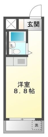 拡大写真:メゾン・フルーレ 3階303の間取り
