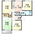 レインボーハイツⅠの間取図