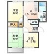 レインボーハイツⅠの間取図