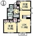 写真：シャーメゾン上泉1階の間取図