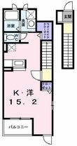 プリムローズ泉宮Bの間取図