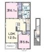 コアガーデンAの間取図