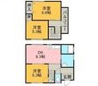 写真：久保田町2丁目3DK貸家1階の間取図