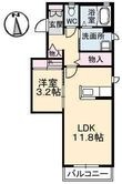 シャーメゾンWe-IIの間取図