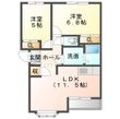 クローバー Bの間取図