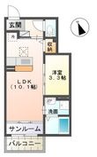 ベルシエロ Bの間取図