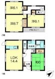写真：木津川市木津川台３丁目1階の間取図