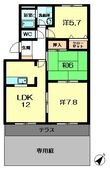 相楽郡精華町桜が丘2丁目の間取図