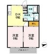 サンロイヤルAの間取図