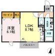 セジュール横浜しらはたの間取図