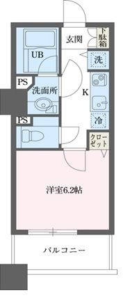 拡大写真:ドゥーエ横浜駅前 9階909の間取り