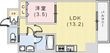 プレジオ日暮通の間取図