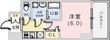 レオンコンフォート神戸駅前の間取図