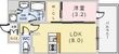 レオンコンフォート神戸ハーバーウエストの間取図