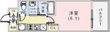 エステムコート三宮EASTⅣザ・フロントの間取図
