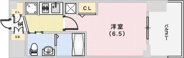 拡大写真:エステムコート神戸ハーバーランド前Ⅴアクア 7階709の間取り