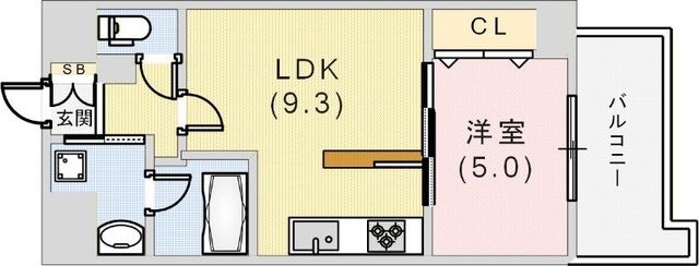 拡大写真:D-1兵庫 7階703の間取り