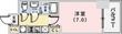 プレサンス三宮東フィールの間取図