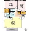 アシュランスA棟の間取図