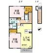 安来市新十神町の間取図