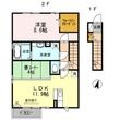 セジュールアクィール２の間取図