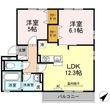 安来市黒井田町の間取図