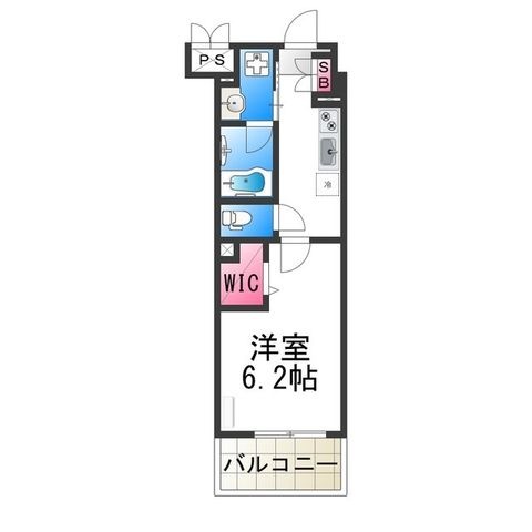 拡大写真：West Coast 2階203の間取り