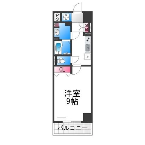 拡大写真:プレッツァ中百舌鳥 6階605の間取り