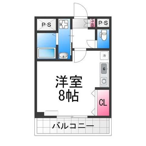 拡大写真:ロイヤルメゾン北花田 1階102の間取り