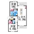 写真:グランステラ鳳 3階301の間取図