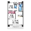 写真:フェンテ・イーストⅡ 7階708の間取図