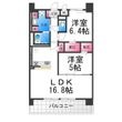 写真:フェンテ・イーストⅡ 3階310の間取図