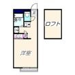 レオパレス中百舌鳥の間取図