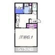 VILLA北花田D-roomの間取図