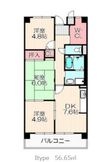 ボナージュ石橋の間取図