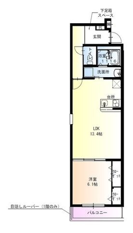 拡大写真：フジパレス堺百舌鳥梅町 2階202の間取り