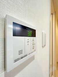 給湯リモコンで楽々湯温を設定♪